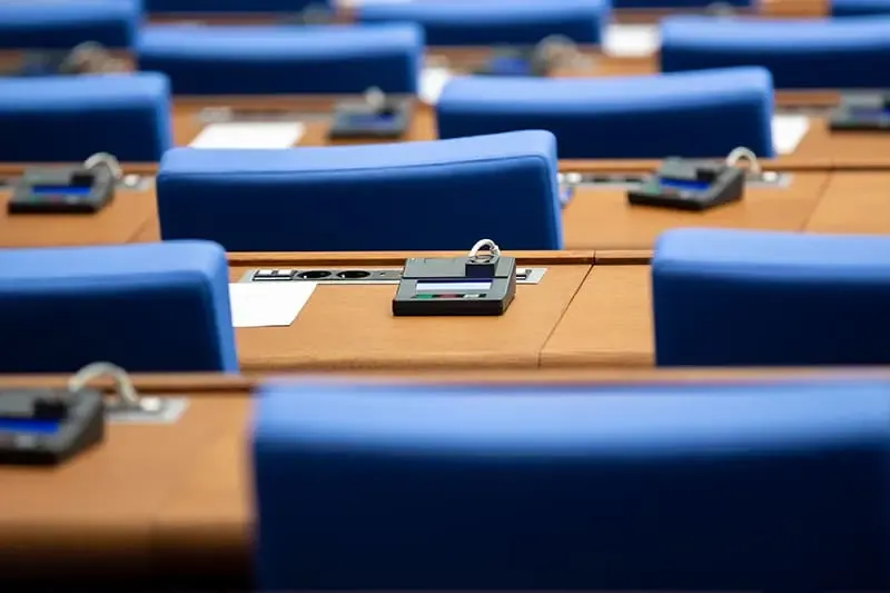 A clean and well-maintained government office space